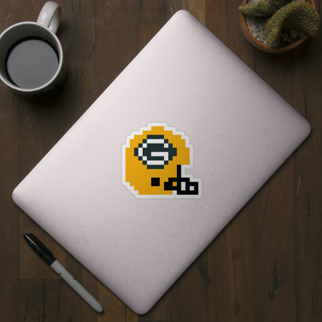 8 Bit Green Bay Packer Helmet by N8I